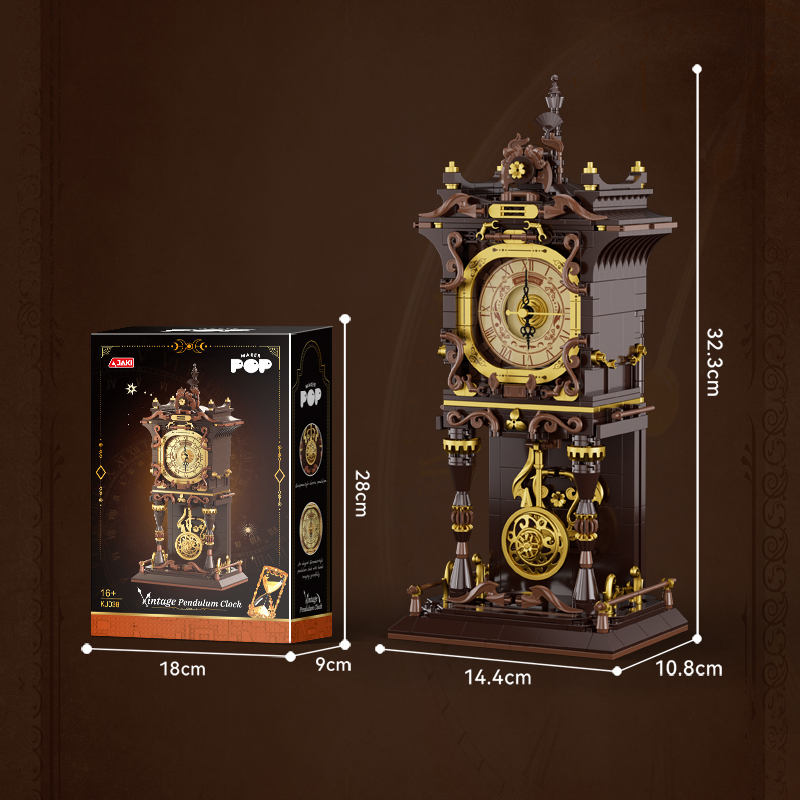 Solar System Orrery - Orologio Meccanico Stile Steampunk in Blocchi