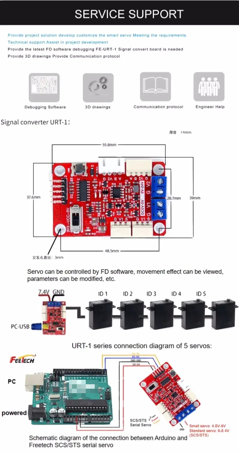 Feetech SM-2930-C001 Braccio r - Robot Arm Motor recensione e prezzo