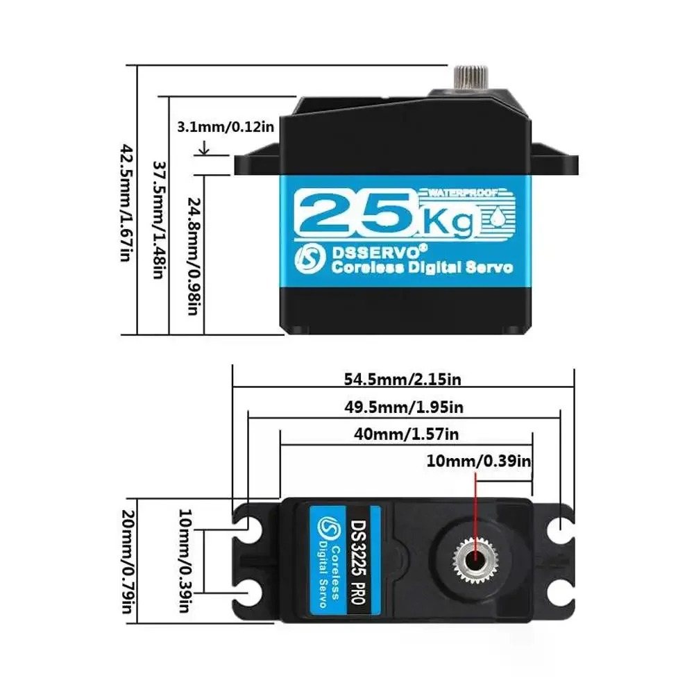 DS3225 Pro 25 kg Servo digital - Robot Arm Motor recensione e prezzo